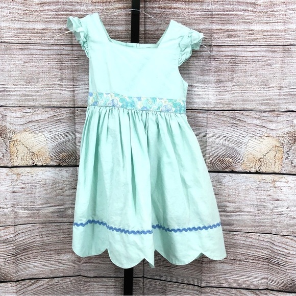 Matilda Jane Mint Green Ruffle Dress Size 6